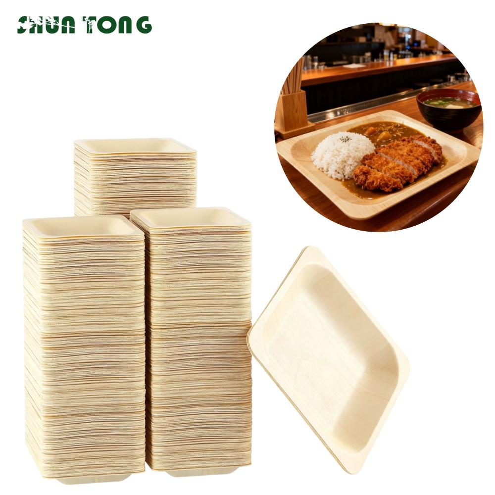 Disposable Wooden Party Plates Bulk Orders